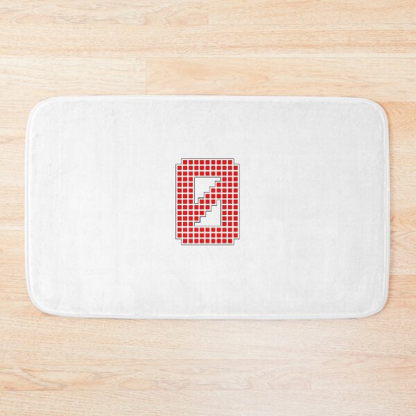Item preview, Number 0 - Red Pixel Block Character designed and sold by PixelGlyphs.