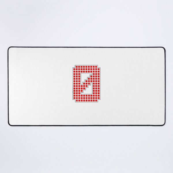 Item preview, Number 0 - Red Pixel Block Character designed and sold by PixelGlyphs.