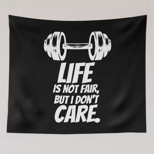 Item preview, Life’s Not Fair, But I Lift Anyway – Motivational Gym Quote designed and sold by Karim-Karem.