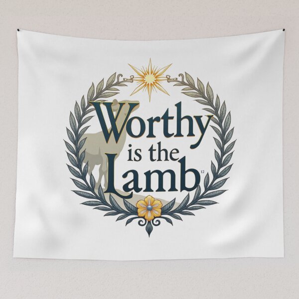 Item preview, Worthy is the Lamb – Revelation 5:12 Easter Majestic Sacrifice & Divine Honor  designed and sold by ebocraft.