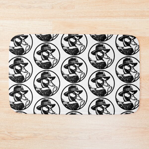 Item preview, Duck Detective - Bold Noir Black and White Line Art Design designed and sold by TeeTimeTreasure.