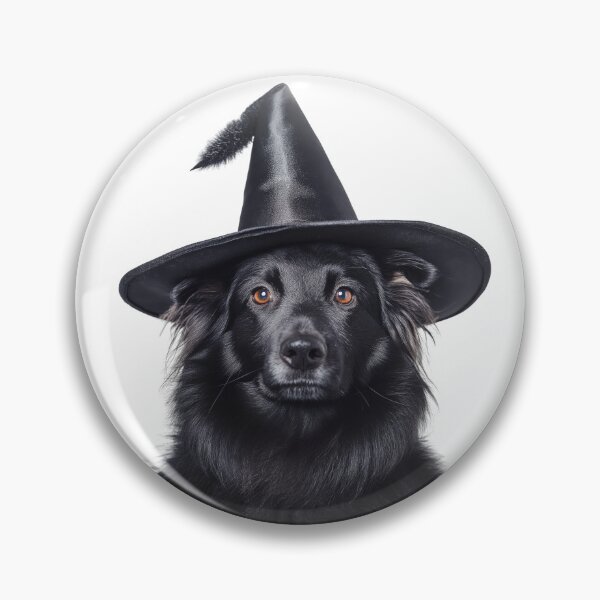 Item preview, Belgian Sheepdog Wearing Halloween Witch Hat designed and sold by LazyOwlStore.