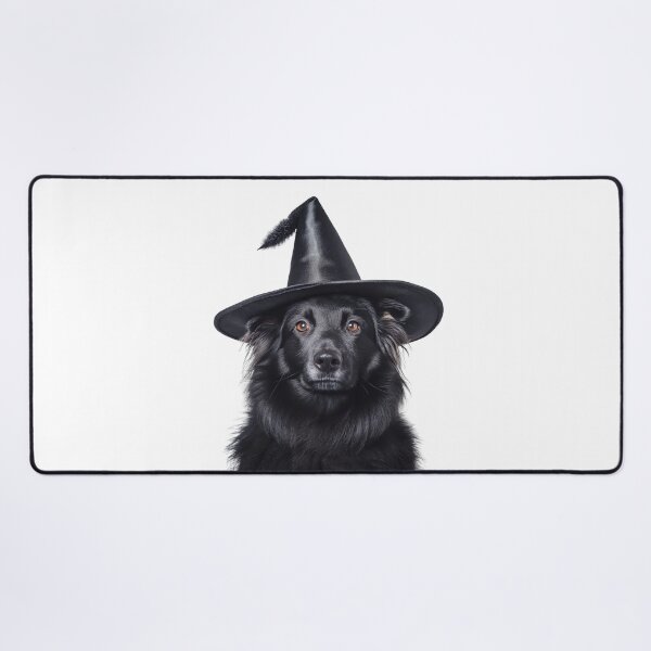 Item preview, Belgian Sheepdog Wearing Halloween Witch Hat designed and sold by LazyOwlStore.