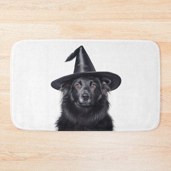 Item preview, Belgian Sheepdog Wearing Halloween Witch Hat designed and sold by LazyOwlStore.