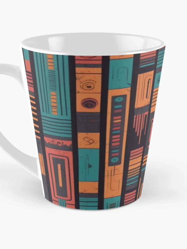Thumbnail 3 of 4, Coffee Mug, Abstract Rows designed and sold by Zenvo.