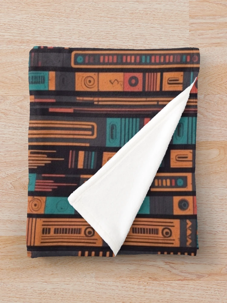 Thumbnail 3 of 6, Throw Blanket, Abstract Rows designed and sold by Zenvo.