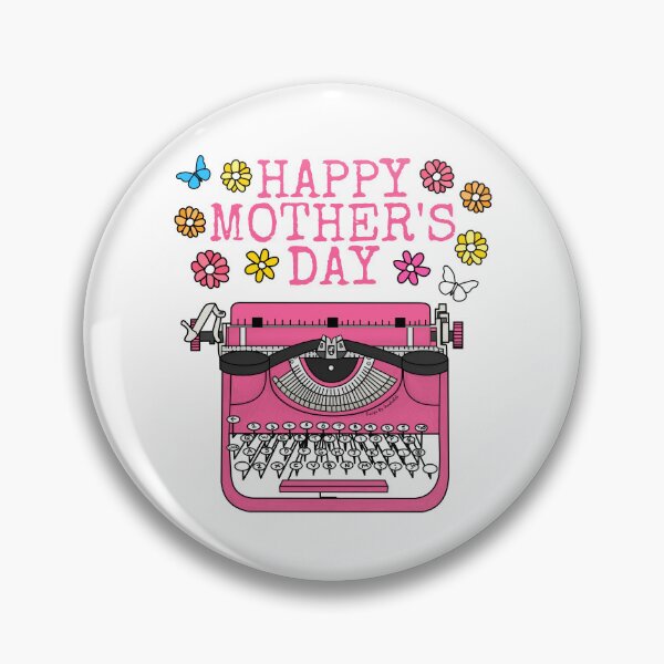 Item preview, Typewriter Mother's Day Floral Mom Typist Author designed and sold by doodlerob.