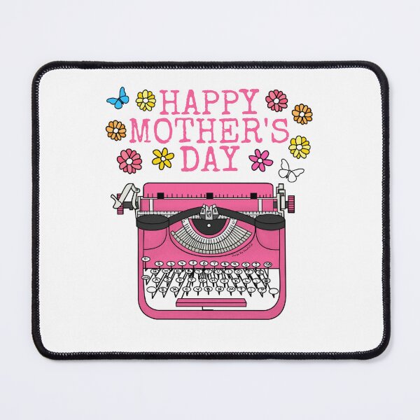 Item preview, Typewriter Mother's Day Floral Mom Typist Author designed and sold by doodlerob.