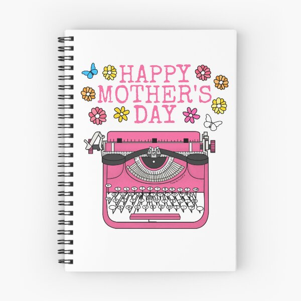 Item preview, Typewriter Mother's Day Floral Mom Typist Author designed and sold by doodlerob.