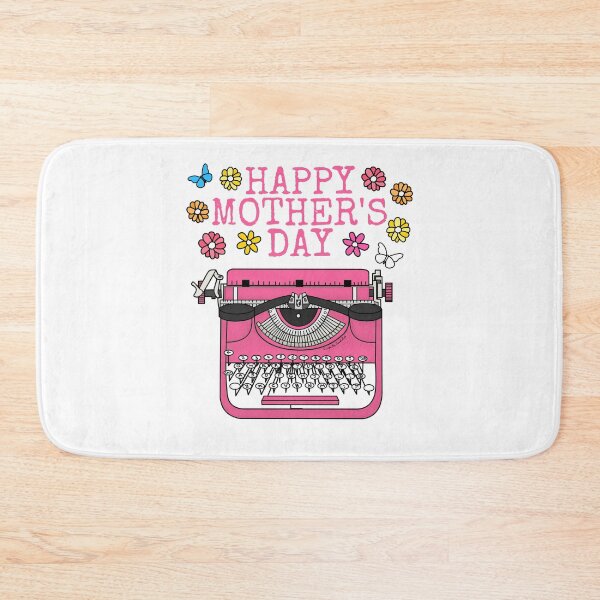 Item preview, Typewriter Mother's Day Floral Mom Typist Author designed and sold by doodlerob.