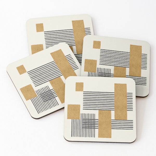 Item preview, Stripes and Square Composition - Abstract designed and sold by moonlightprint.