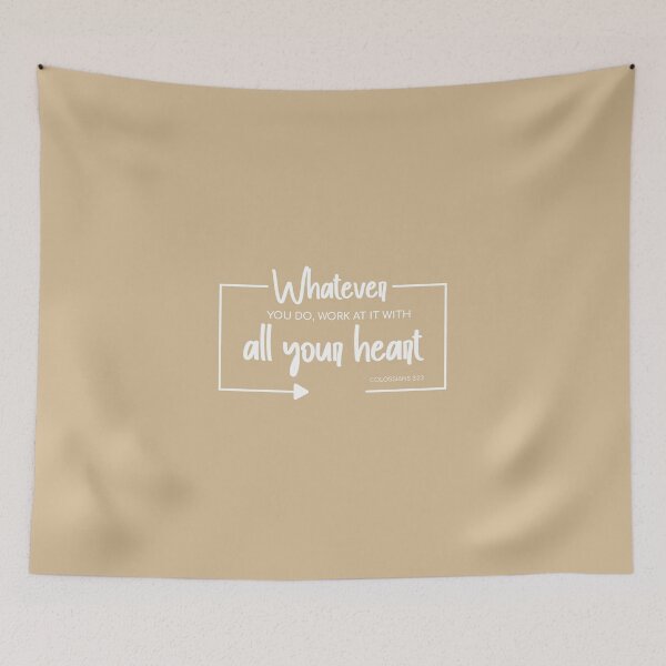Item preview, Work with All Your Heart – Colossians 3:23 - English version designed and sold by Disenale.
