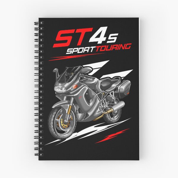 Item preview, Ducati ST4S (Gray Metallic + Saddlebags) for Motorcycle Riders designed and sold by MotoApparelHub.