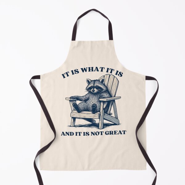 Item preview, Funny Raccoon Meme – It Is What It Is And It Is Not Great Lazy Vibes designed and sold by Artisticlions-A.