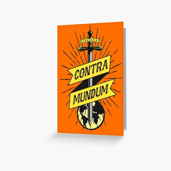 Item preview, Athanasius Contra Mundum (Against the World) designed and sold by Reformed Shirt Co..