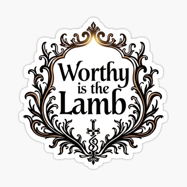 Item preview, Worthy is the Lamb – Revelation 5:12 Easter Majestic Jesus Sacrifice & Divine Honor  designed and sold by ebocraft.