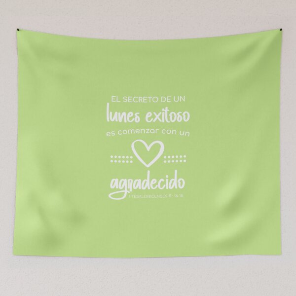 Item preview, Start Your Monday with Gratitude – 1 Thessalonians 5:16–18 - Spanish version designed and sold by Disenale.