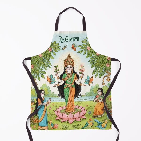Item preview, Lakshmi in a garden of Neem trees designed and sold by ZOXOFO.