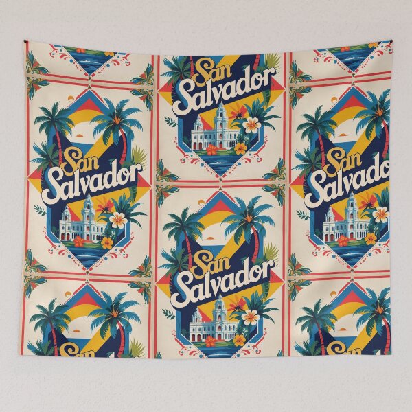 Item preview, San Salvador El Salvador Vintage Travel Tourism designed and sold by TravelersGems.