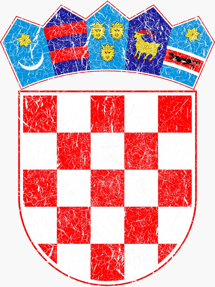 Croacia Nacional Emblemas Bandera Con Lujo Proteger 29590837 Vector En