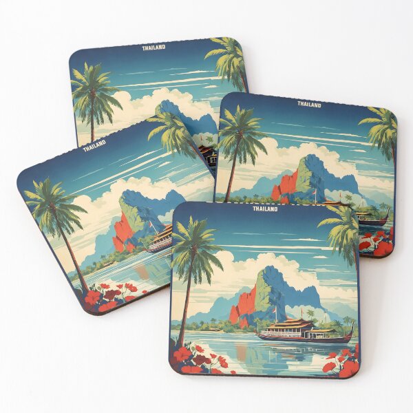 Item preview, Suwannaphum Thailand Vintage Retro Travel Tourism designed and sold by TravelersGems.