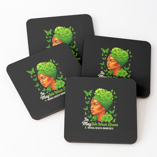 Item preview, Mujeres negras en Mayo nos vestimos de verde Concientización sobre la salud mental designed and sold by MOHITSALVI.