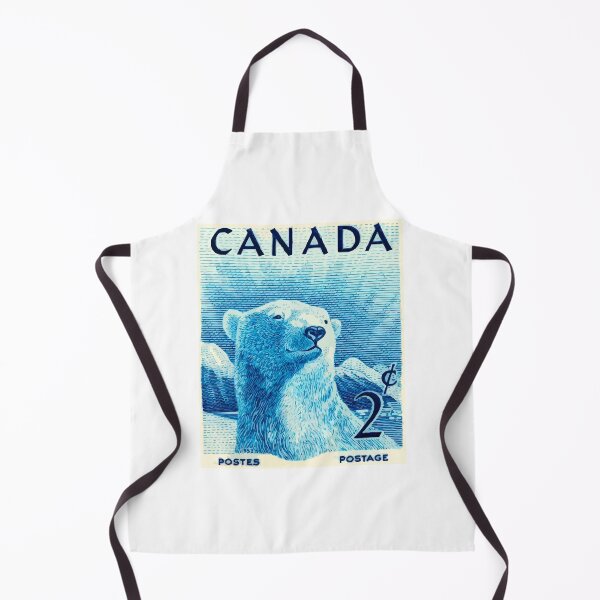 Item preview, Vintage Canadian Postage Stamp Polar Bear designed and sold by Angry Swan Designs.