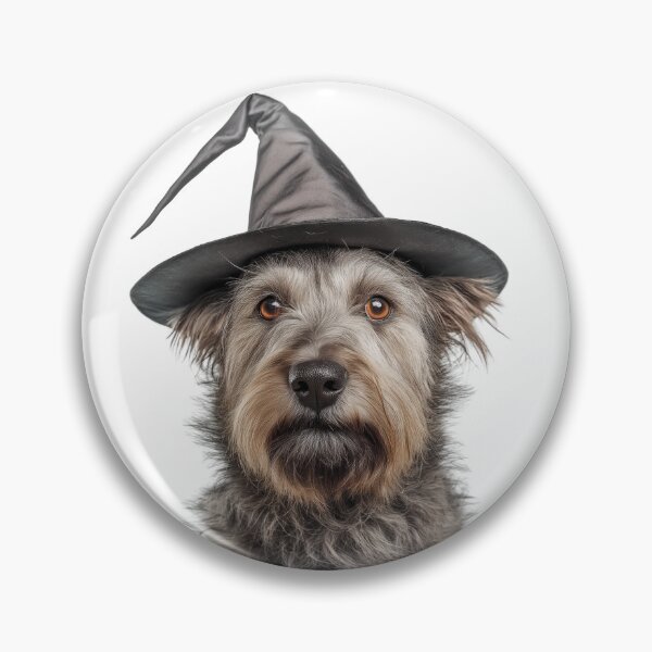 Item preview, Berger Picard Dog Wearing Halloween Witch Hat designed and sold by LazyOwlStore.