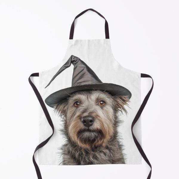 Item preview, Berger Picard Dog Wearing Halloween Witch Hat designed and sold by LazyOwlStore.