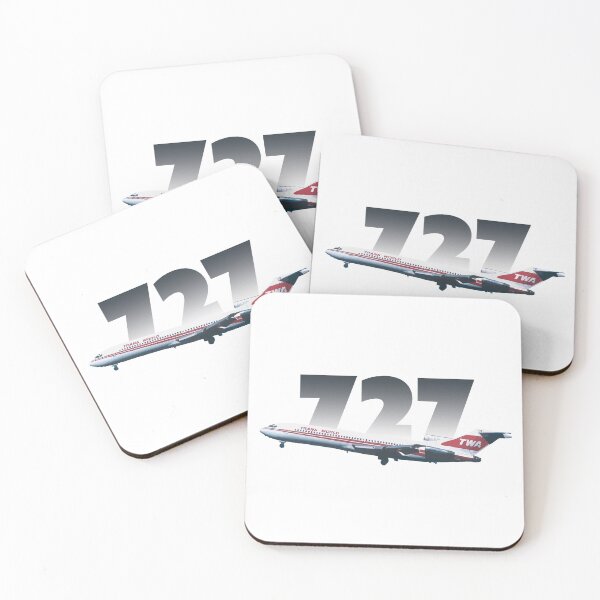 Item preview, TWA 727 Banner Classic Plane Abstract Illustration designed and sold by AddiK-Art.