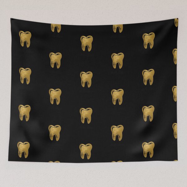 Item preview, Modern Trendy  Gold Teeth Dentist Dental Hygienist Assistant designed and sold by SOUFIANE1991.
