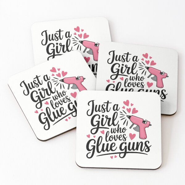 Item preview, Just a Girl Who Loves Glue Guns designed and sold by Jollys-ArtShop.