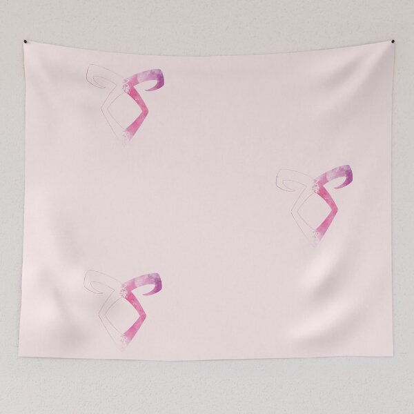 Item preview, Shadowhunters rune - Angelic power rune half solid half silhouette (pink watercolors) - Clary, Alec, Izzy, Jace, Magnus - Malec designed and sold by Vane22april.