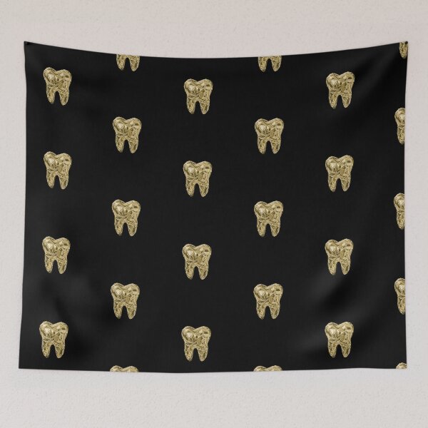 Item preview, Modern Trendy Gold Teeth Dentist Dental Hygienist Assistant designed and sold by SOUFIANE1991.