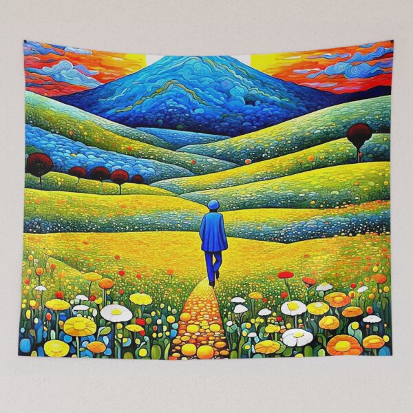 Item preview, Walking in the meadow 2 designed and sold by George Hutton Hunter.