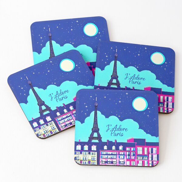 Item preview, J'adore Paris - Fantasy Paris Under a Full Moon designed and sold by Marymarice.