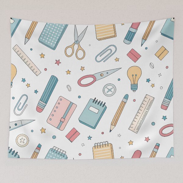 Item preview, Stationery Pattern – Whimsical Office & School Supplies Design designed and sold by ThatBBStore.