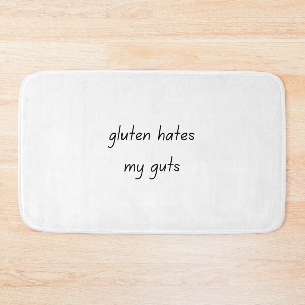 Item preview, Gluten Hates My Guts – Funny Gluten Free Slogan for Coeliac and GF Lifestyle designed and sold by My Gluten Free Life UK.