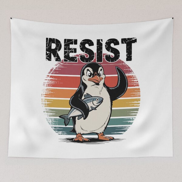 Artikelvorschau, PINGUINE, WIDERSTEHEN SIE! entworfen und verkauft von Angry Swan Designs.