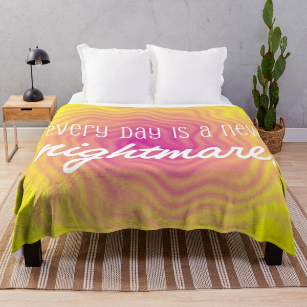 Item preview, Every Day Is a New Nightmare - Pink and Yellow Swirl designed and sold by sillyjess.
