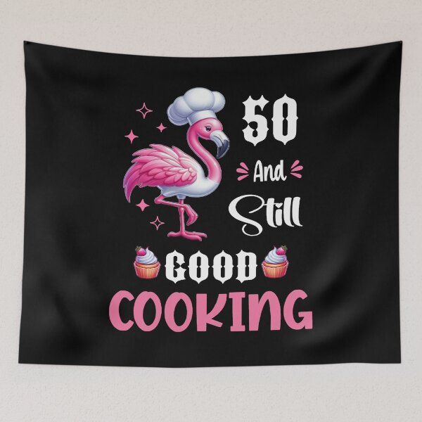 Item preview, Cute Flamingo 50 And Still Good Cooking  designed and sold by Creat-Des.