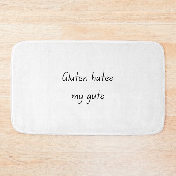 Item preview, Gluten Hates My Guts – Funny Gluten Free Slogan for Coeliac and GF Lifestyle designed and sold by My Gluten Free Life UK.