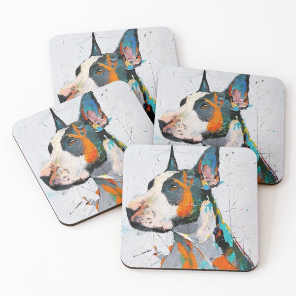 Item preview, Abstract Bull Terrier Portrait designed and sold by caracatita75.
