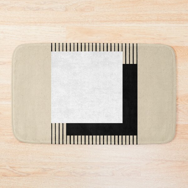 Item preview, Square B&W Stripes - Abstract designed and sold by moonlightprint.
