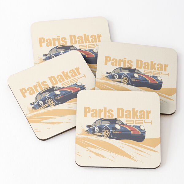 Item preview, Porsche 911 964 Paris Dakar Safari Rallye illustration designed and sold by blackdogshop.