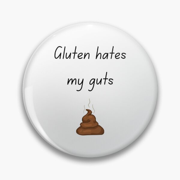 Item preview, Gluten Hates My Guts – Funny Slogan with Poo Graphic for Gluten Free Life designed and sold by My Gluten Free Life UK.