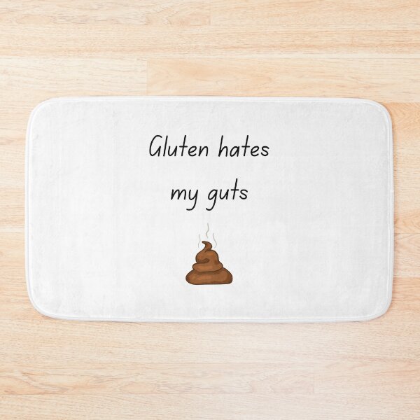 Item preview, Gluten Hates My Guts – Funny Slogan with Poo Graphic for Gluten Free Life designed and sold by My Gluten Free Life UK.