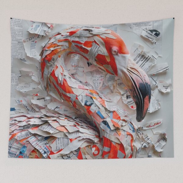 Item preview, Bold Flamingo Collage designed and sold by caracatita75.