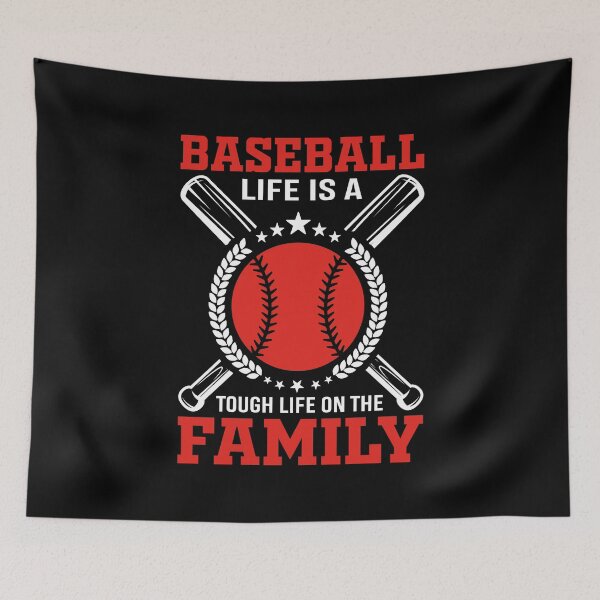 Artikelvorschau, Baseball-Leben ist ein hartes Leben für die Familie Sport Art entworfen und verkauft von Back2Collage.