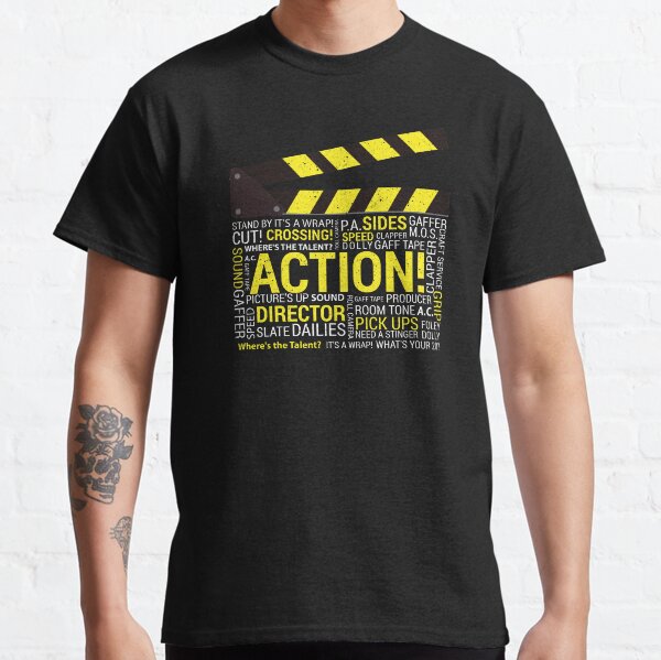 Filmmaker Film Student Director Cinematographer Film Crew Clapper Classic T-Shirt